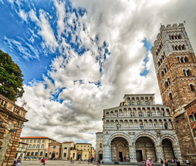 Cathedral of Lucca - obrazy, fototapety, plakaty