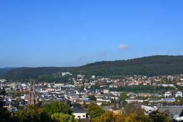 Fototapeta na wymiar Altstadt Marburg an der Lahn in Hessen 