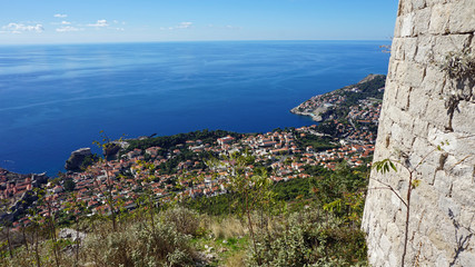 amazing view from the dubrovnik cable car