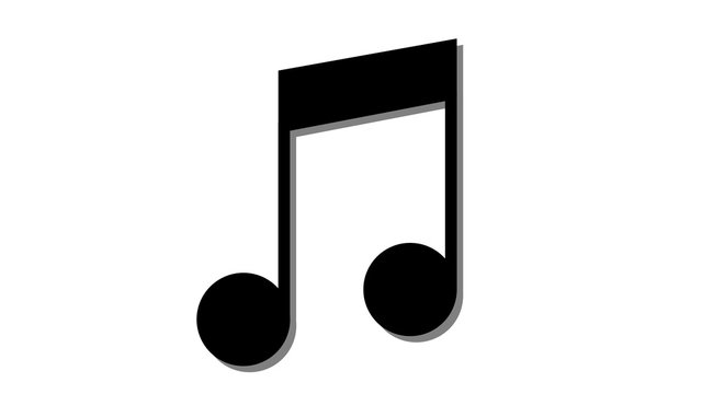 musical note icon black