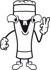 figur männchen peace hand zeichen victory sieger lustig comic cartoon gesicht lachen glas saufen logo design bier krug oktoberfest trinken feiern party alkohol flasche