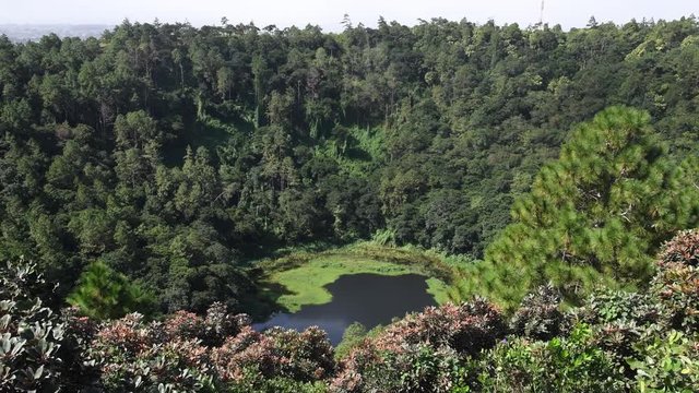 Trou aux Cerfs crater in Mauritius, also known as Murr's Volcano.