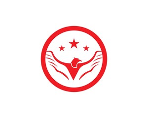 Falcon Eagle Bird Logo Template