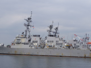 横須賀の軍艦