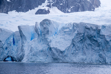 Blue ice glacier