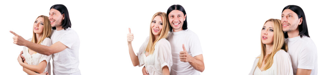 Pair of man and woman in love