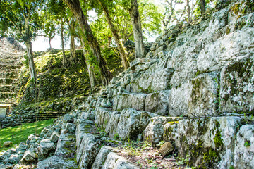 Details of the Mayan Ruins in Copan Honduras 