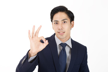 喜ぶビジネスマン