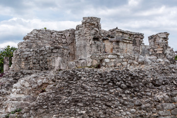 Ancient Mayan Ruins at Tulum, Quintana Roo, Mexico