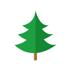 Simple Curvy Pine Christmas Tree