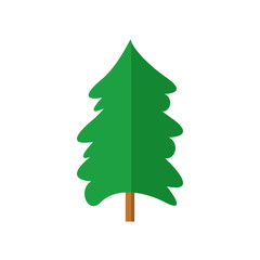 Simple Round Spruce Christmas Tree