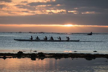 Outrigger silhouette