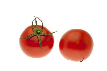 トマト　白抜き