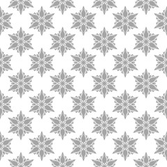 Gray seamless pattern on white background