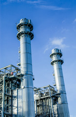 industrial  with cloudy sky	