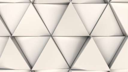 Fototapeta na wymiar Pattern of white triangle prisms