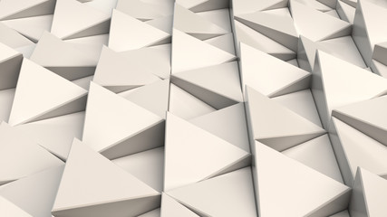 Pattern of white triangle prisms