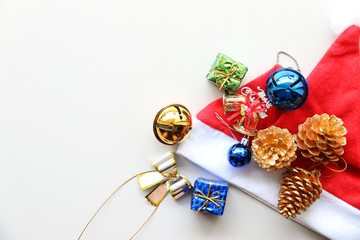 Gift boxes New year accessories.Christmas concept