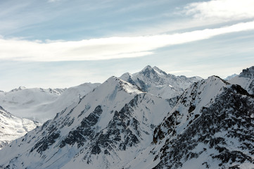 Fototapeta premium Winter Walk in the mountains.