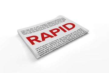 Rapid on Newspaper background