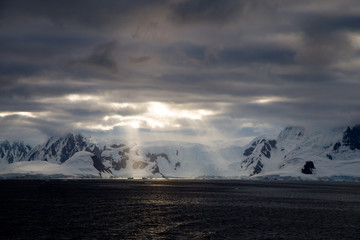 Fototapeta na wymiar Antarctic Peninsula Landscape. 