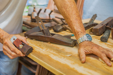 Carpenter tools for workshop handmade