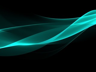      Abstract soft green wave design element 