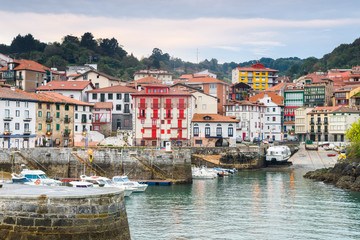 beautiful maritime town of mundaka, basque country