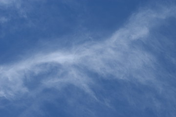 Clear blue sky background with soft clouds 01