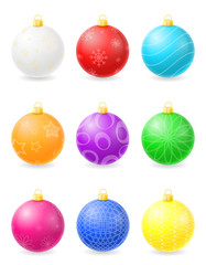 christmas balls stock vector illustration