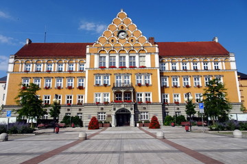 Cesky Tesin - city Hall and Main Square - Czech Republic