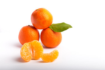 mandarin isolated on a white background