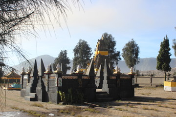 Pura Poten, Wonderful Temple Travel Destination in Bromo Tengger Semeru Park , Indonesia