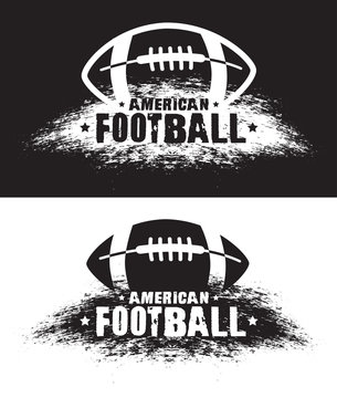 American football. Vector emblems, print for t-shirt. Vector american football logo