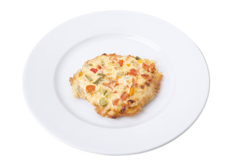 Baked chicken chop.