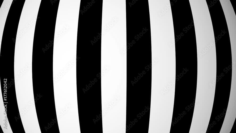Aufkleber animated background with white and black lines. seamless loop