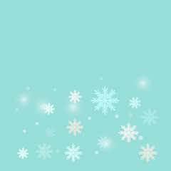 Fototapeta na wymiar Christmas snowflake on blue background design vector