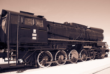 Polish steam locomotive with tender.