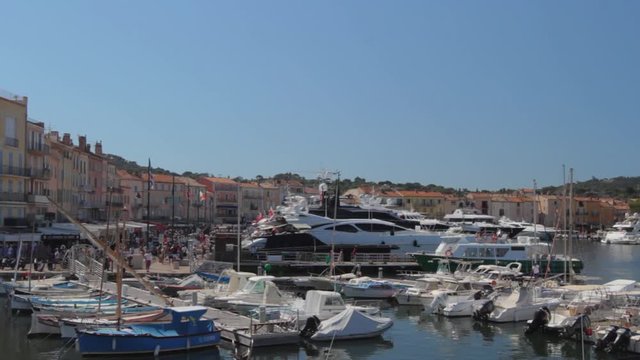 View of Saint-Tropez, France, HD Movie 