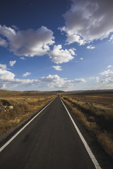 Obraz na płótnie Canvas Road to infinity, picture take in Aragon (Spain)