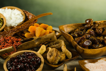 Mix of dried fruits and nuts