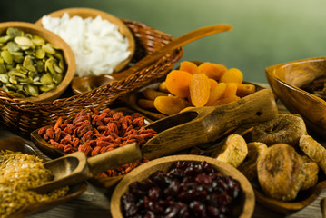 Mix of dried fruits and nuts