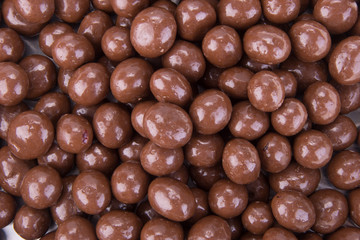 chocolate balls. chocolate balls on a background