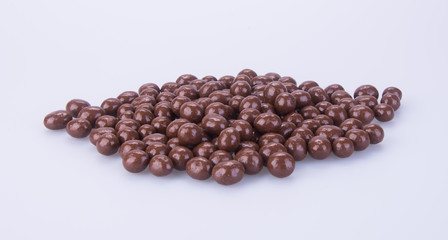 chocolate balls. chocolate balls on a background
