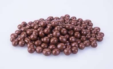 chocolate balls. chocolate balls on a background