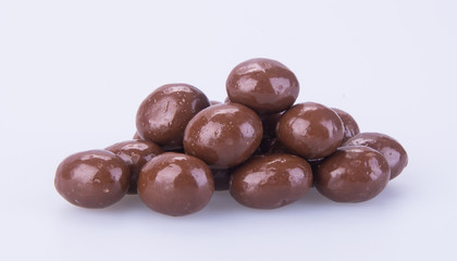 chocolate balls. chocolate balls on a background