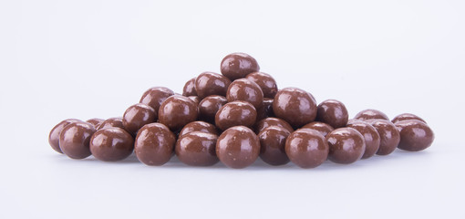 chocolate balls. chocolate balls on a background