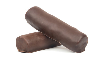 Twp long chocolate candy