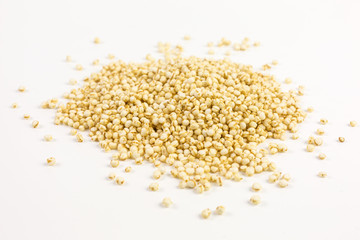 white puffed quinoa seeds - chenopodium quinoa