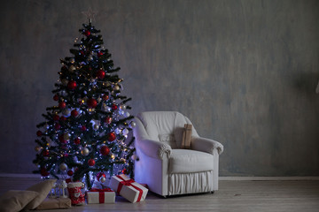 Christmas Decor Christmas tree with Christmas Garland